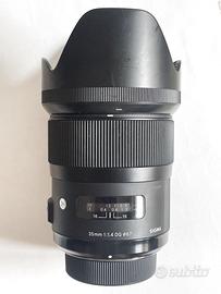 Sigma Art 35mm f/1.4 DG HSM art per attacco NIKON