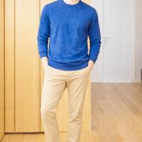 Maglione uomo blu royal Celio