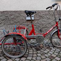 Triciclo 20" per adulti, 3 velocità, freno a disco