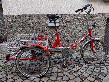Triciclo 20" per adulti, 3 velocità, freno a disco