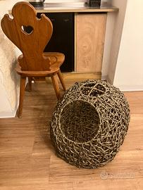 Cesta cuccia per gatto o cane di piccola taglia