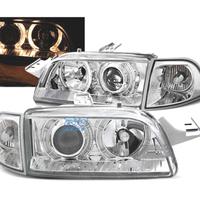 FARI PER FIAT PUNTO 93-99 ANGEL EYES FONDO CROMATO