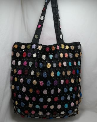 borsa shopping fatto a mano uncinetto