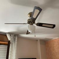 Lampadario con ventola