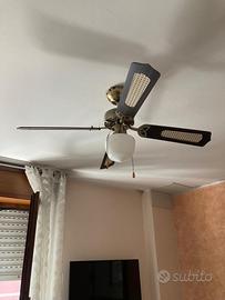Lampadario con ventola