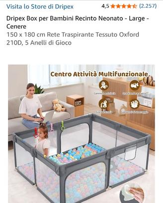 Dripex Box per Bambini Recinto - 150 x 180 cm