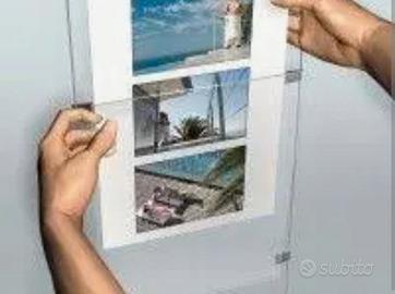 kit cavo completo  fissaggio pannelli da vetrina