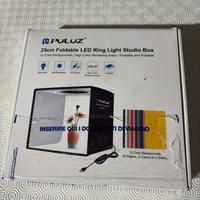 📸 PULUZ Mini Studio Fotografico LED 25cm – Nuovo