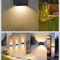 T-SUN 16 Pezzi Applique Solare da Esterno Nero