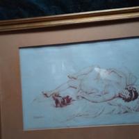 Quadro rappresentate una figura sdraiata