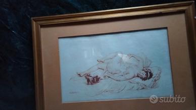 Quadro rappresentate una figura sdraiata