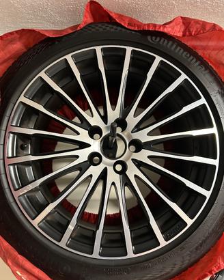 Cerchi 5x100 17 gomme continental