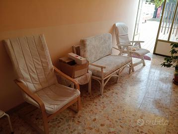 Poltrona sdraio usata + poltrona fissa