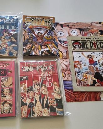 Lotto misto One piece Fumetti, poster 