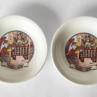 Piatti in ceramica decorati Giulietta e Romeo