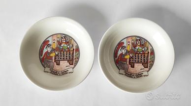 Piatti in ceramica decorati Giulietta e Romeo