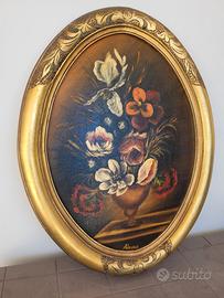 Quadro Ovale Vintage Dipinto
Fiori