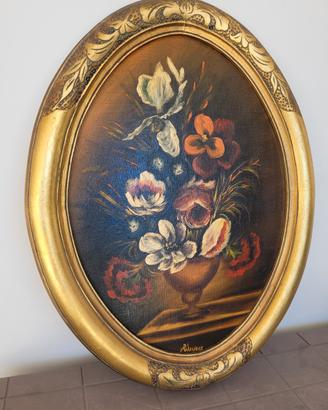 Quadro Ovale Vintage Dipinto
Fiori
