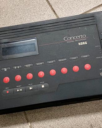 Korg Concerto SQD-8 Home Regitratore MIDI vintage