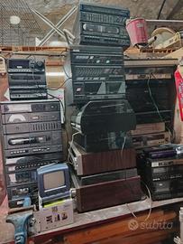 giradischi, sterei e video registratori