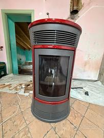 Stufa a pellet edillkamin con tubi scarico fumi