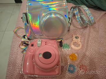 Fotocamera Instax mini Rosa Corallo con accessori
