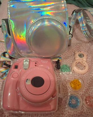 Fotocamera Instax mini Rosa Corallo con accessori