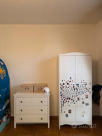 Cassettiera + armadio ikea cameretta bambini