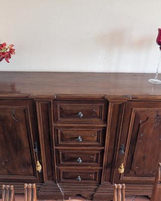 Credenziera in legno l