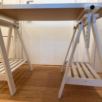 Tavolo ikea con piano Gerton e gambe Finvard