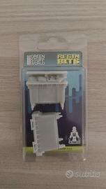 Green Stuff World - Cont. Rifiuti con ruote 1:48