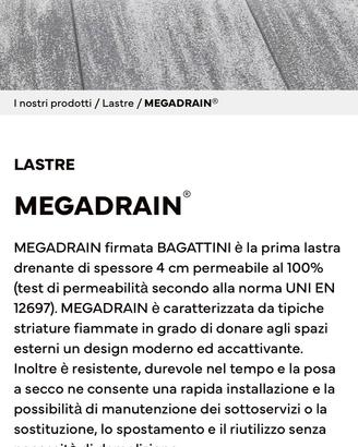 PIASTRELLE BAGATTINI DA ESTERNO DRENANT 50x50x4 cm