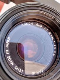 obiettivo canon fd 50mm 1.8