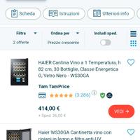 cantinetta vino WS30GA