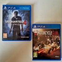 Uncharted 4 + Motorcycle club - PS4