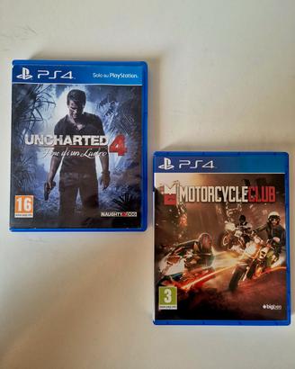 Uncharted 4 + Motorcycle club - PS4