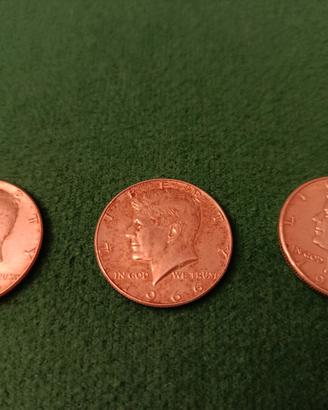 MEZZO DOLLARO U.S.A. ARGENTO 1964/66