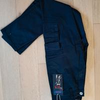 Pantaloni cargo blu