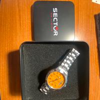 Orologio Sector quadrante arancio
