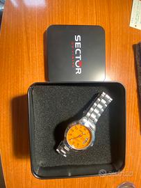 Orologio Sector quadrante arancio