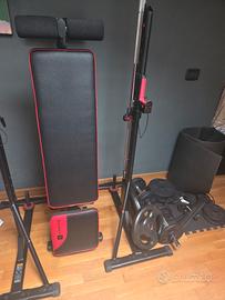 Set completo palestra casa con panca Domyos