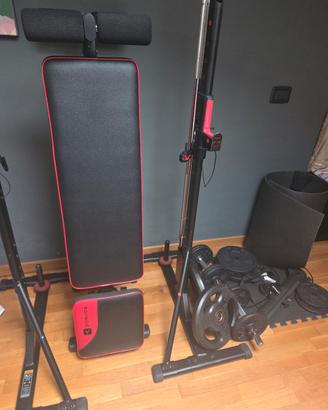 Set completo palestra casa con panca Domyos