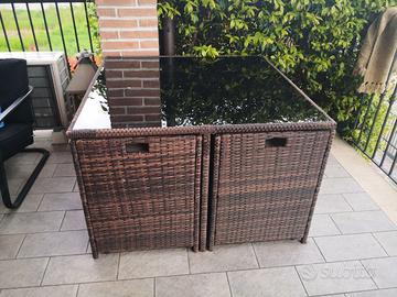 Set tavolo da giardino 4-8 posti