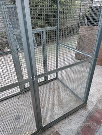 Voliera polli uccelli pappagalli