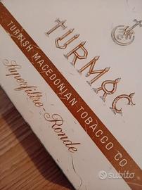 VECCHIA SCATOLA DI LATTA SIGARETTE TURMAC VINTAGE 