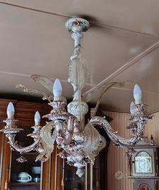 Lampadario in vetro di Murano