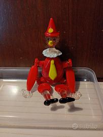 Pinocchio in vetro di cm. 13 alt. x7, larg,