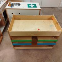 carrello attività infanzia in legno 