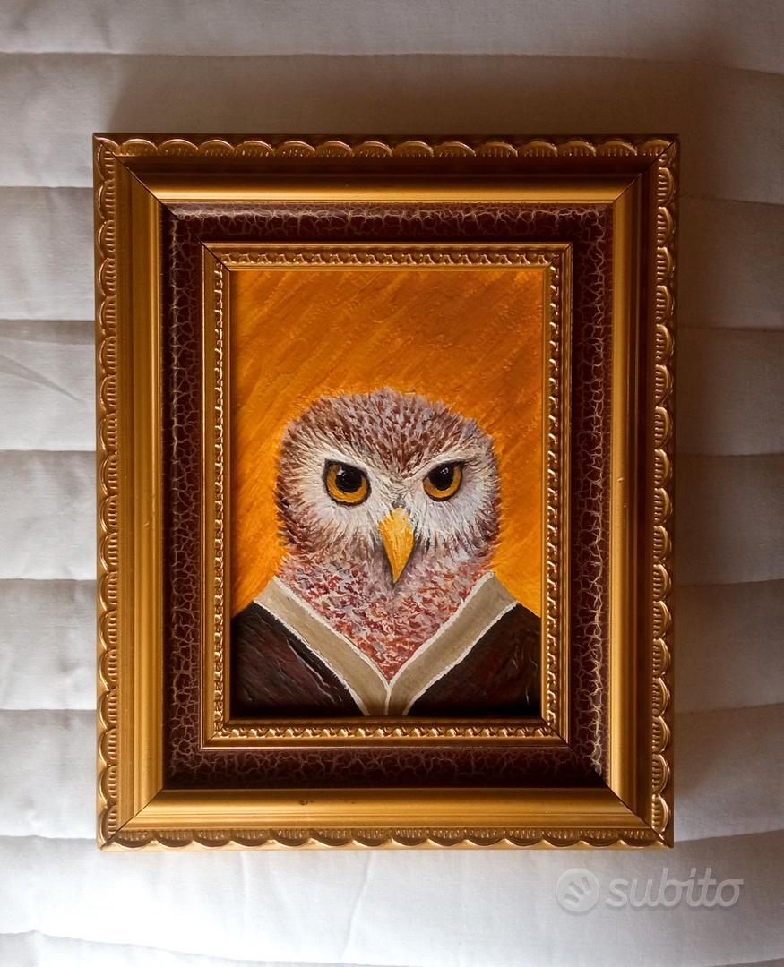 Orologio da Parete a Forma di Gufo con Pendolo, Decorazione da Parete a Pendolo Gufo Tradizionale