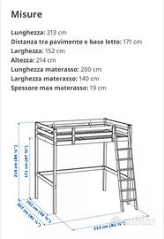 letto a soppalco